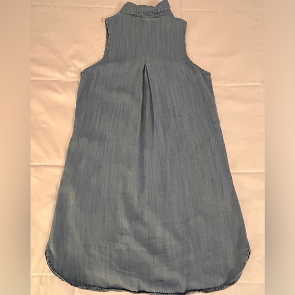 Thread Supply 100% Lyocell Denim Dress with Pockets, Full Button front & Collar - Picture 6 of 7